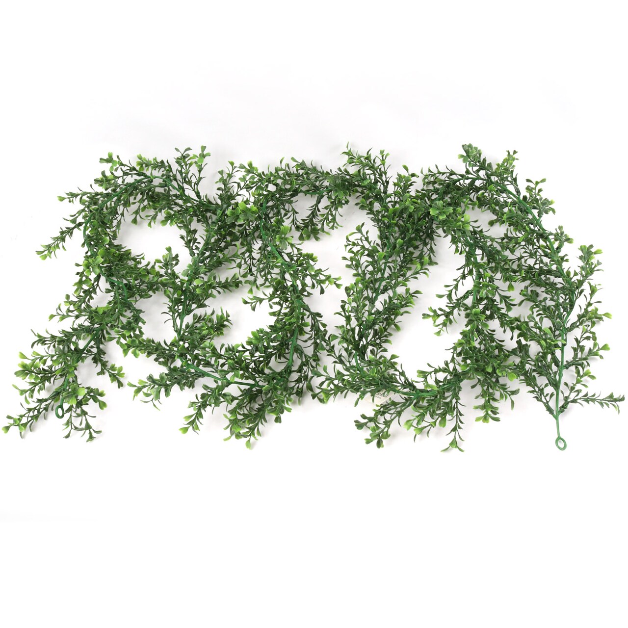 12-Pack: 9ft Boxwood Garland - 384 Realistic Greenery Tips, Decorative Faux Garland, Ideal for Events & Home Decor - Year-Round Use, Floral Home by Artificial Flowers